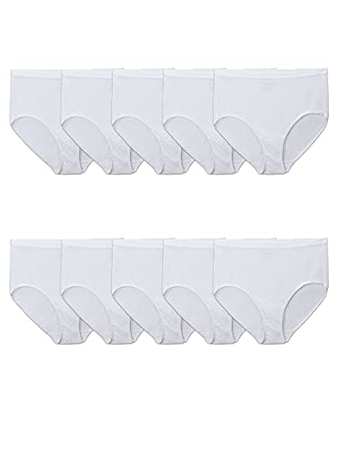 Plus Size Brief - 10 Pack - White